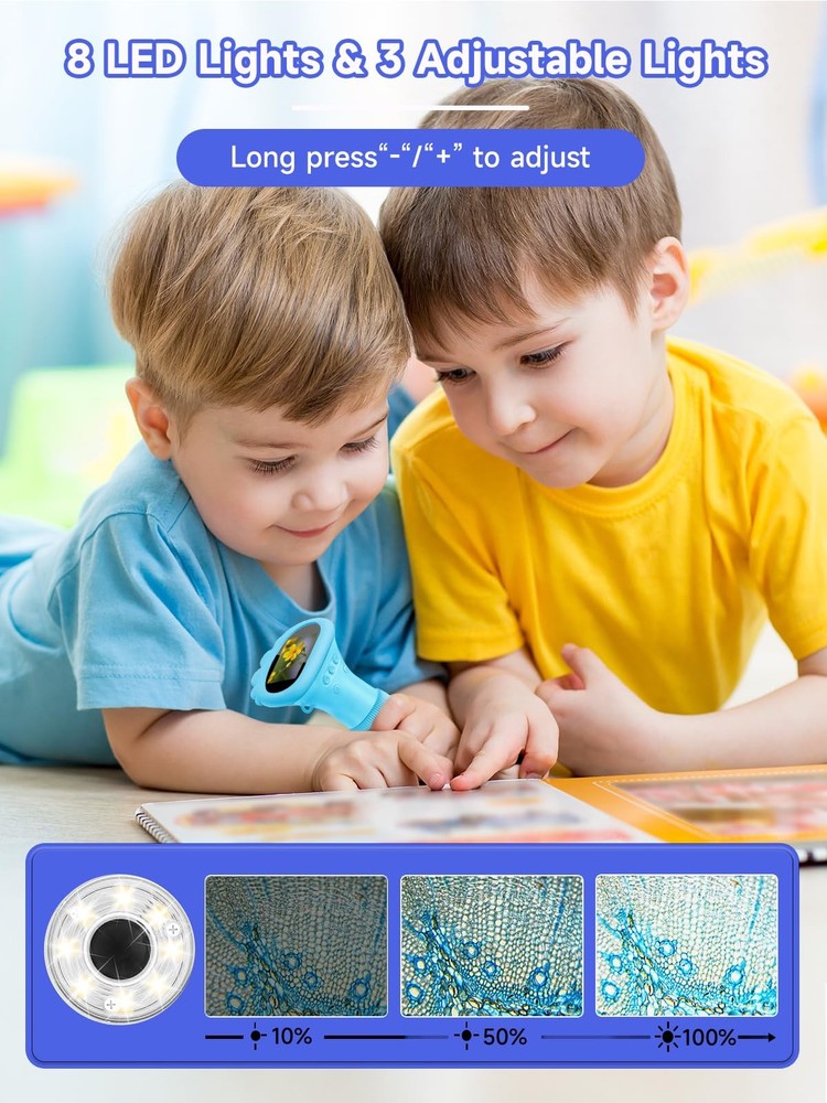 Acoath Microscope for Kids, 1000X Handheld Digital Miniscope with 2.0" Screen...
