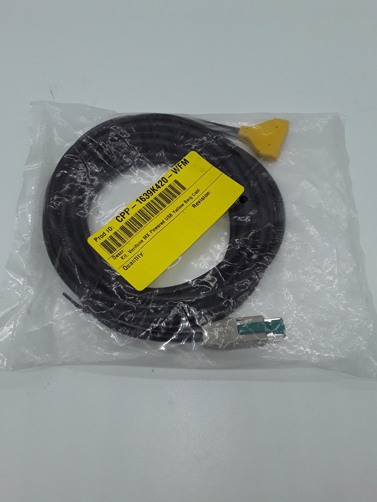 Verifone MX powered USB Yellow Berg Cable CPP-1639K420-WFM