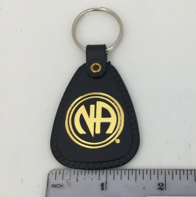 NA Key Tag Multiple Years Black FRENCH Narcotics Anonymous