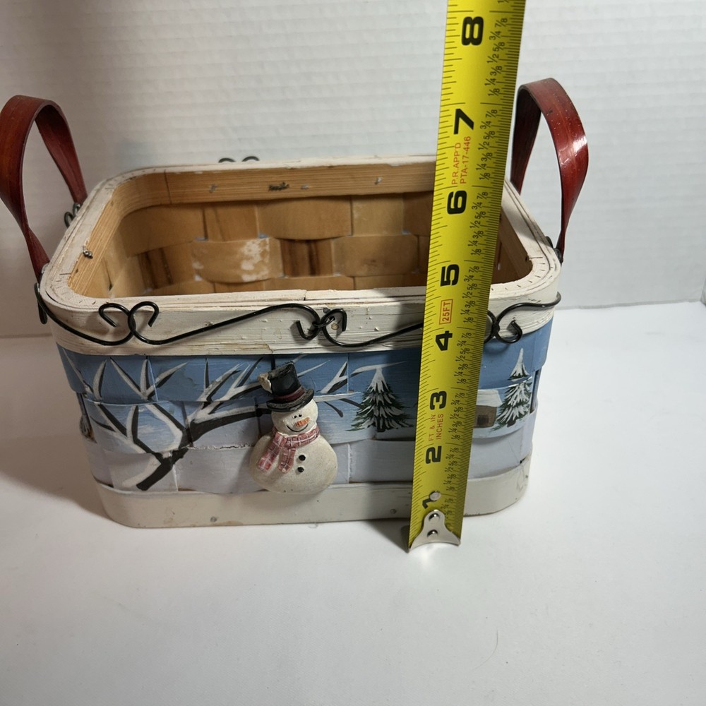 Decorative Snowman Basket