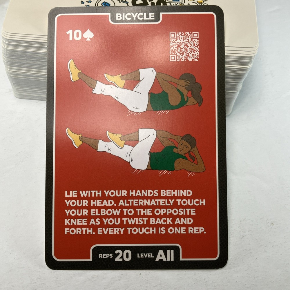 Stack 52 Bodyweight Exercise Workout 104 Playing Cards Mega Pack Mint Condition