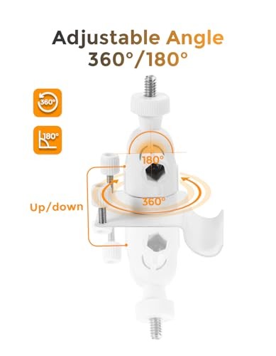 Vinyl Siding Hooks for Stick Up Cam/Pro Solar Panel, Spotlight Cam 1 Pack White