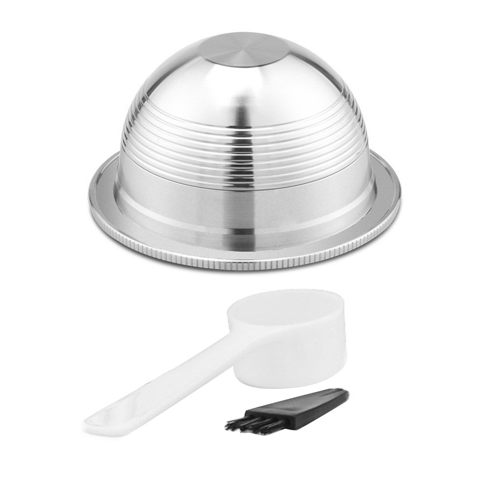 For Nespresso Vertuoline 230ml Reusable Pod Kit Includes Brush and Spoon
