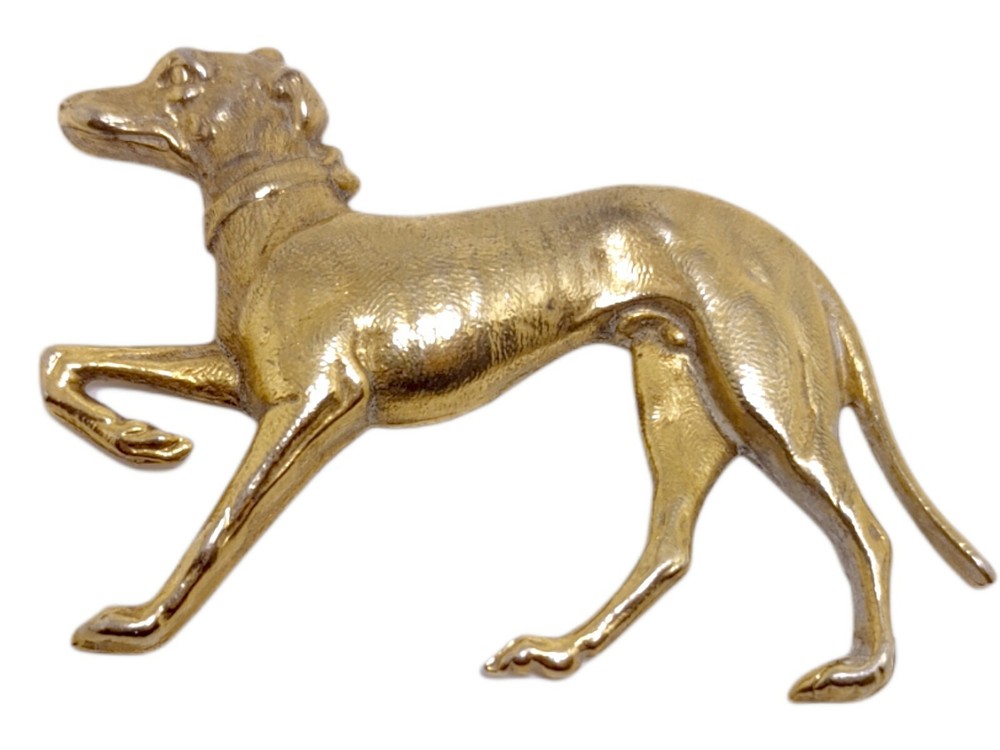 Antique Victorian Dog Relief Stamping