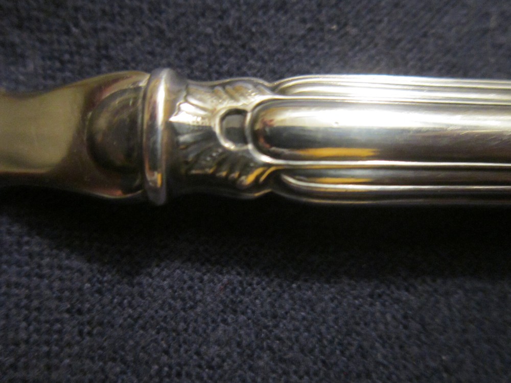 Danish Cohr HERREGAARD cheese server 830 silver with stainless blade Denmark