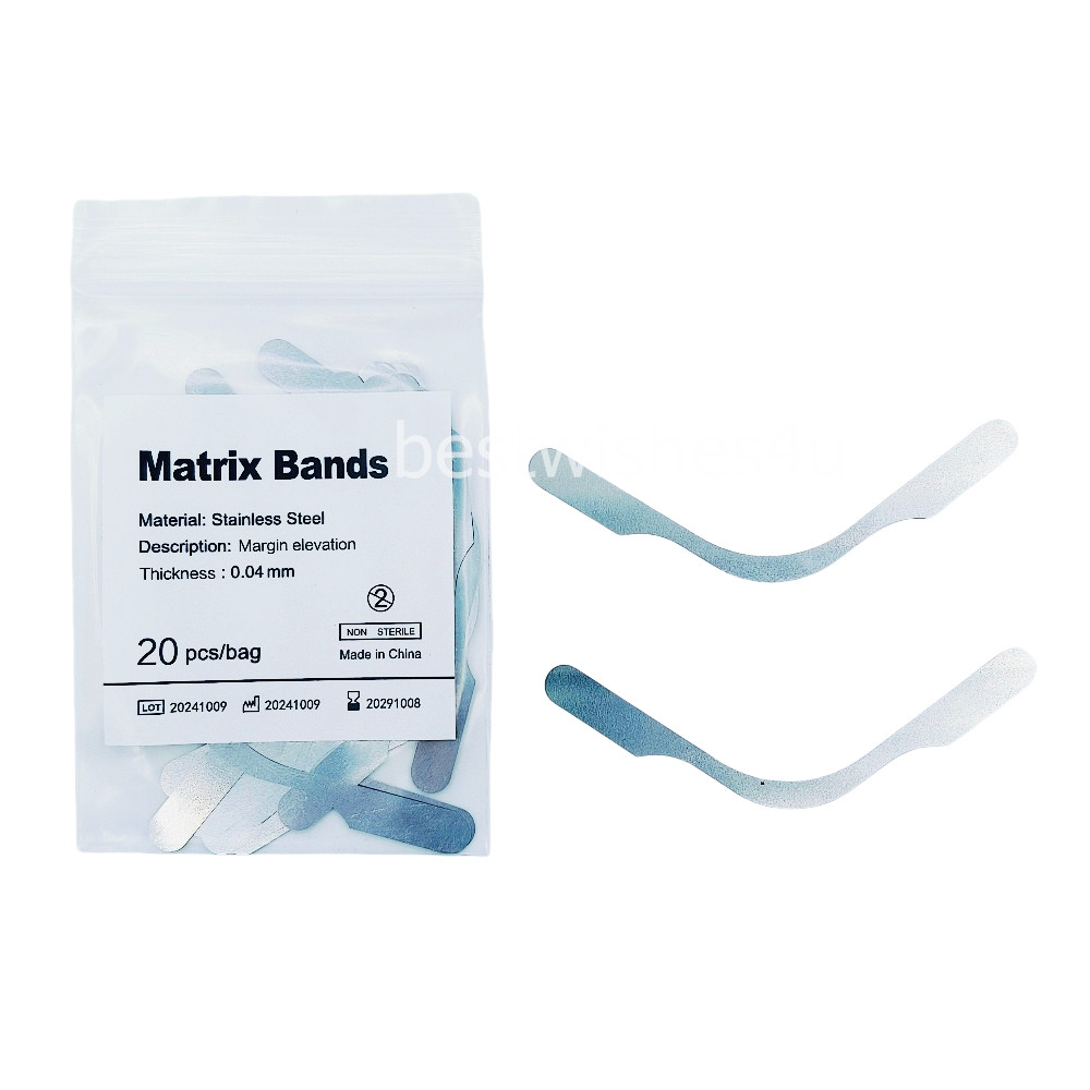 100/ Dental Tofflemire Type Matrix Bands Margin Elevation Gingival Wall Lifting