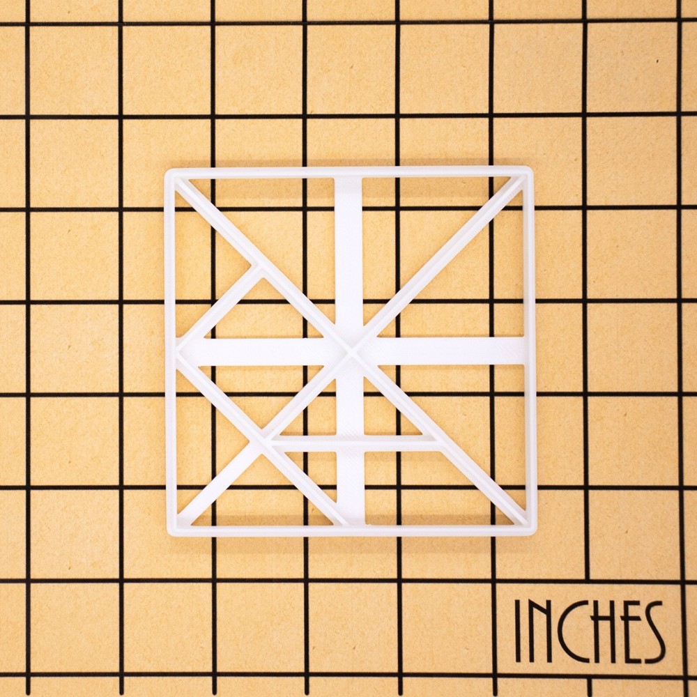 Square Tangram Cookie Cutter - geometric puzzle geometry game mathematics math