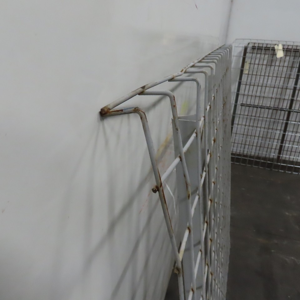 48" x 46" 3 Channel Double Waterfall Pallet Rack Wire Decking USED