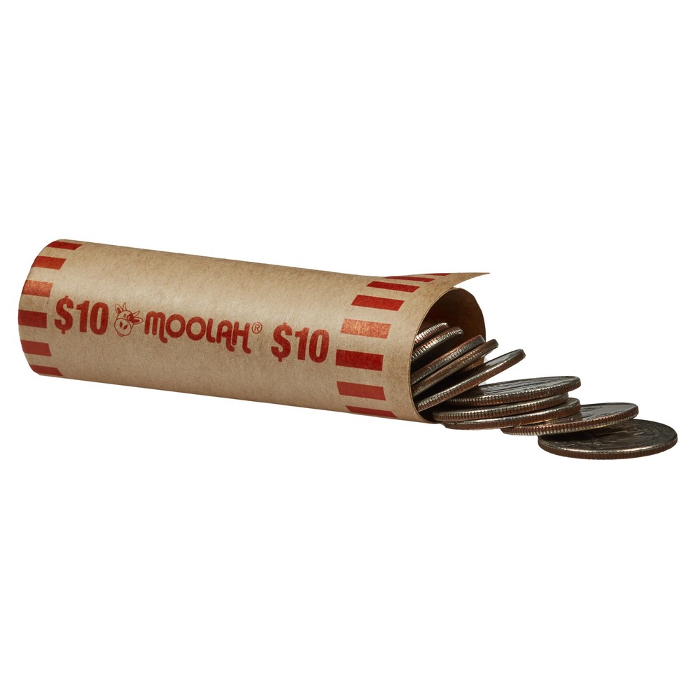 Paper coin wrappers preformed assorted currency organizers