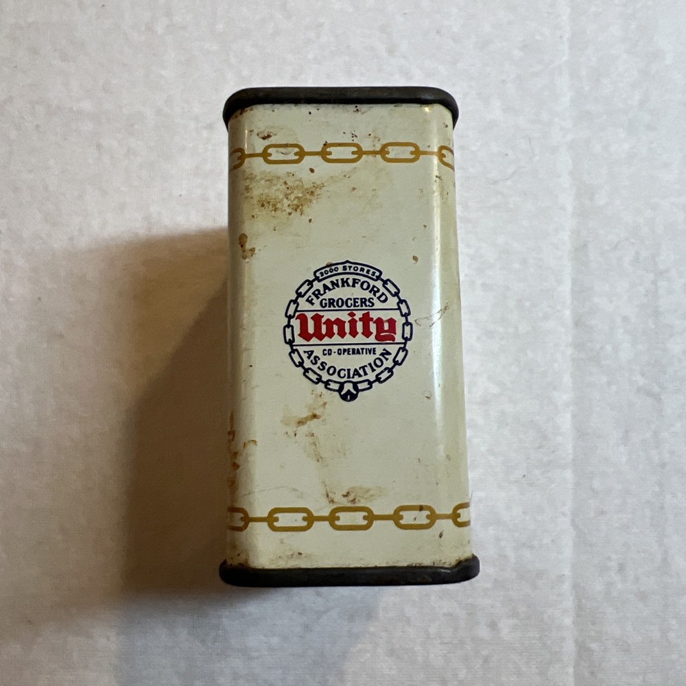 Unity Whole Cloves Antique Tin Kitchen Collectible