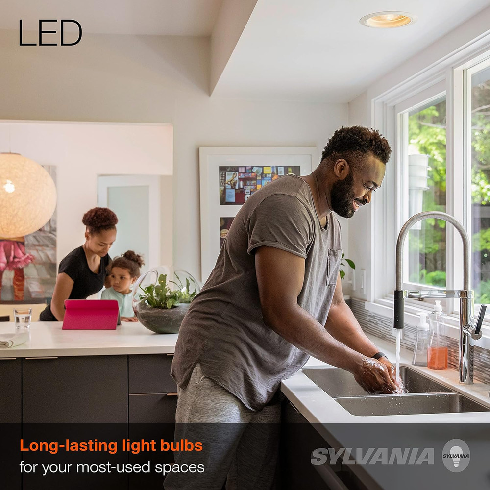 Sylvania LED BR30 Flood Light Bulb, 65W Equivalent Efficient 9W, 10 Year, Dimmab