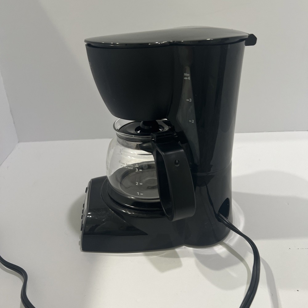 Mr Coffee Switch 4 Cup Drip Coffee Maker Brewer Model #DR5 - Black - TESTED