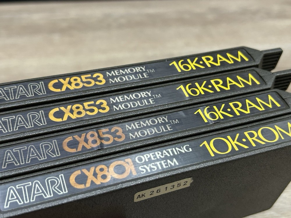 Atari CX853 16K-RAM Memory Modules & CX801 10K-ROM Operating System