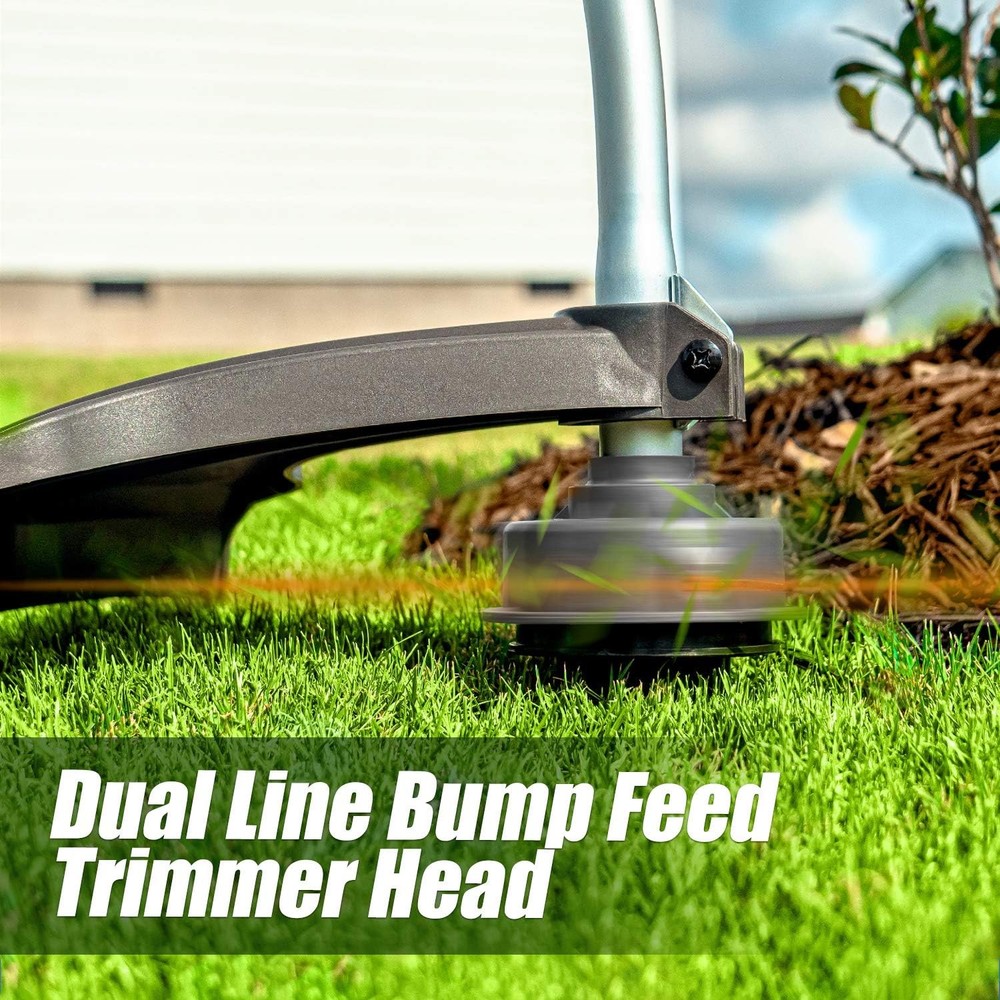 LawnMaster NPTGCP2517B No-Pull Gas String Trimmer with Electric Start 25cc