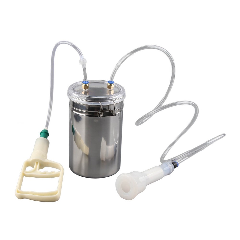 Manual Milking Machine 2L Capacity Effort Saving Stainless Steel