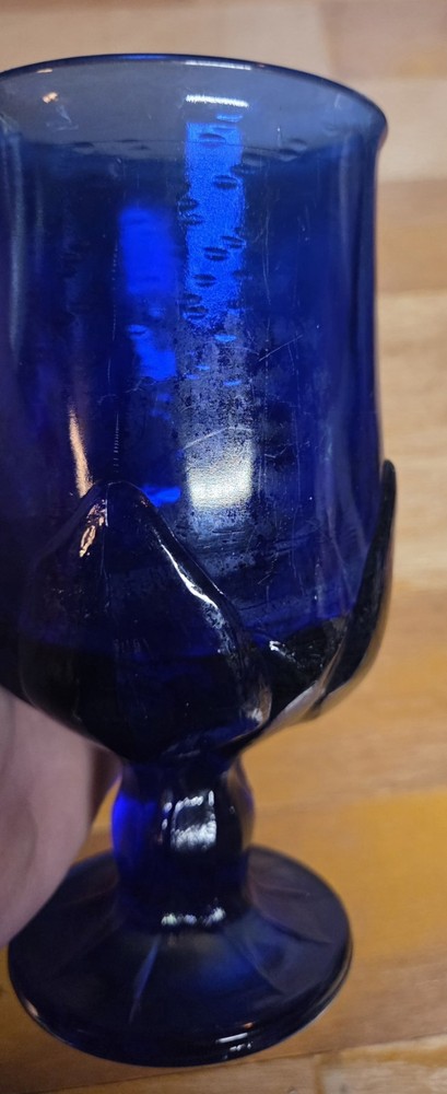 2 Piece Vintage Cobalt Blue Glasses