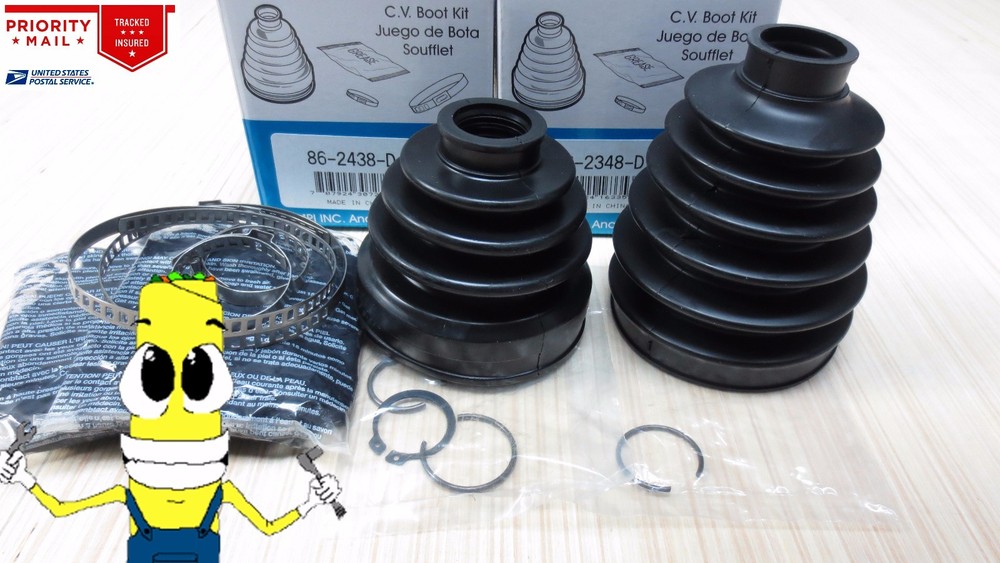 Front Inner & Outer CV Axle Boot Kit for Toyota Avalon 2005-2016 Empi Boots