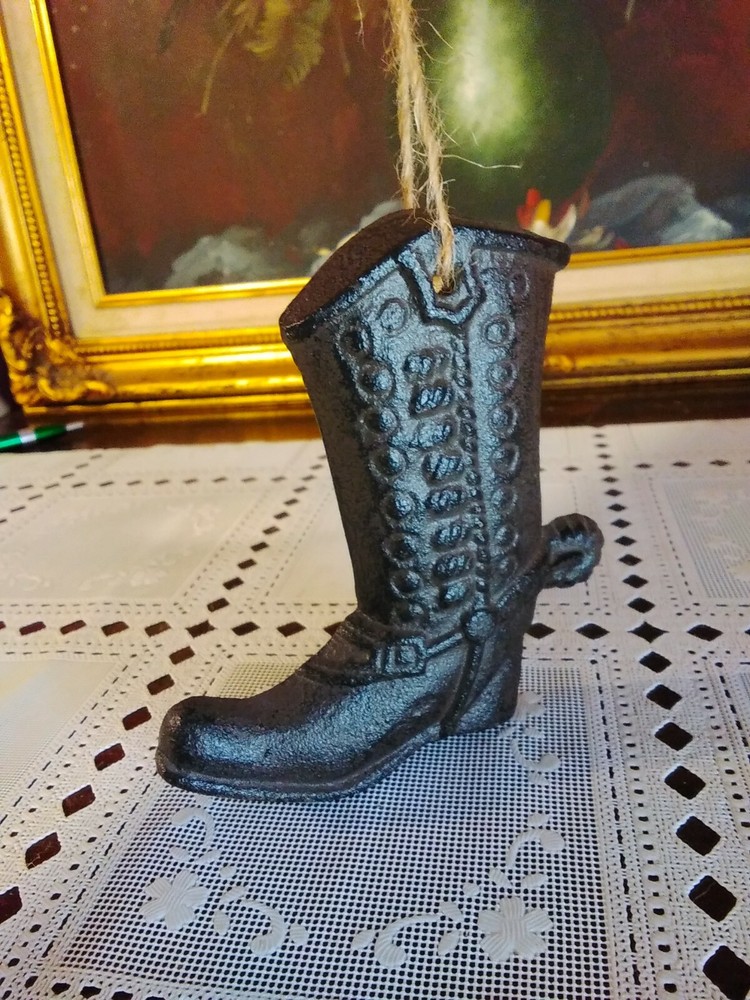 Small Cast Iron Western Boot