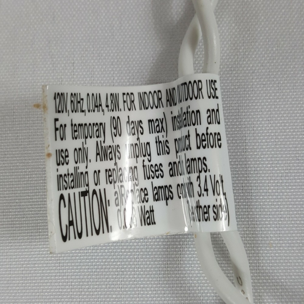 LED 60 Mini Christmas String Lights Warm White 19'-7" Philips