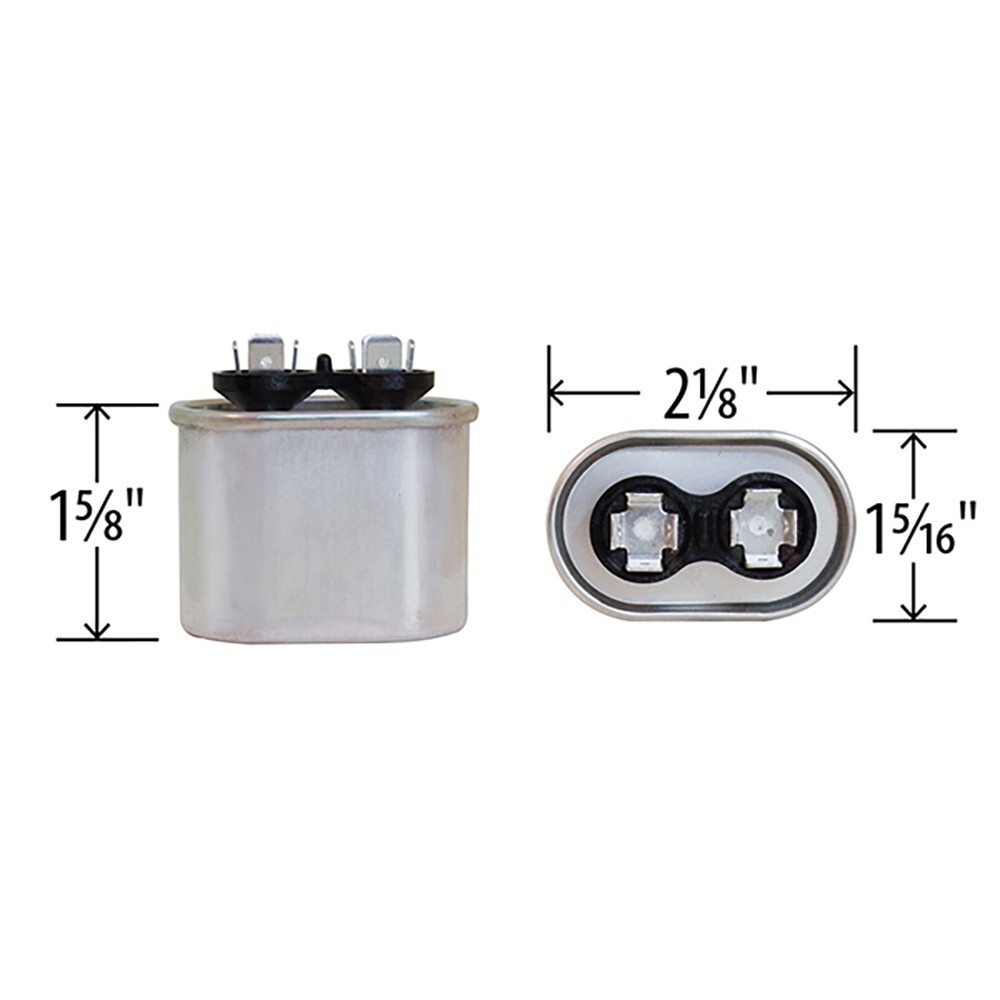 14007 - Mars OEM Replacement Run Capacitor 370 VAC 7.5 MFD Oval