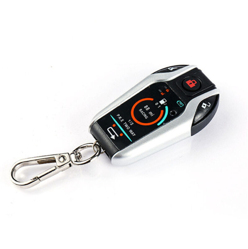 PKE 2 Way Motorcycle Alarm Anti-Theft Security System Remote Engine Start 12±3V