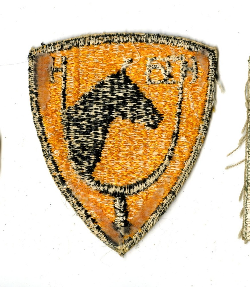 61st Cavalry Division White Back Patch WWII Vintage