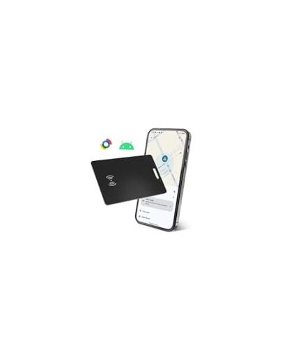 Android Wallet Tracker Card, Smart Card (Android Only), GPS Wallet Black