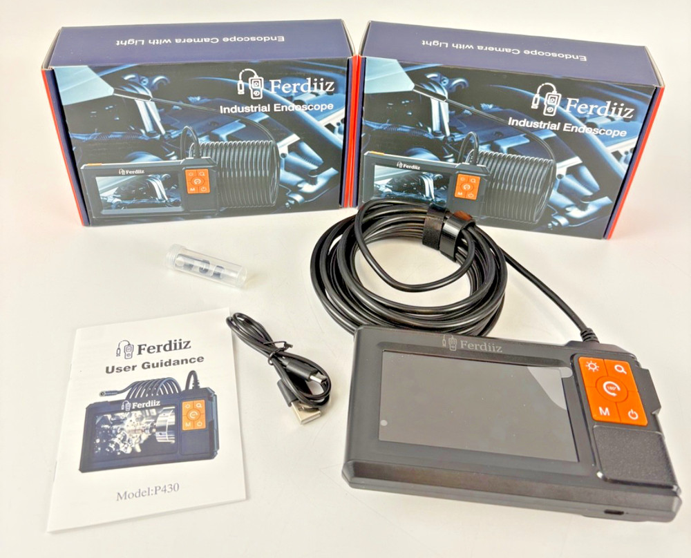 Dual-Lens Endoscope with Light, Endoscope Camera with Light - 2 Pack