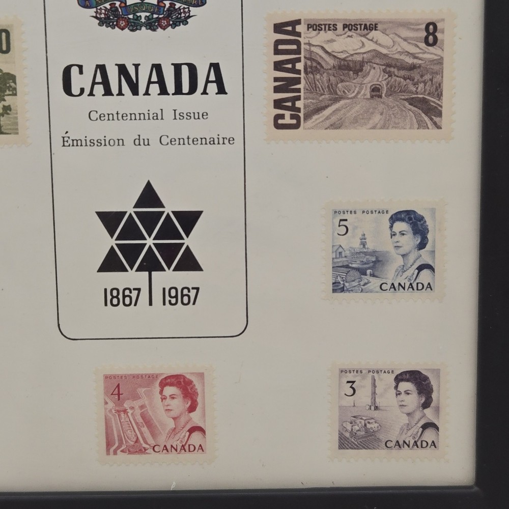 Canada Stamp Box Display Case - Centennial Issue 1867-1967 Souvenir Postage Box