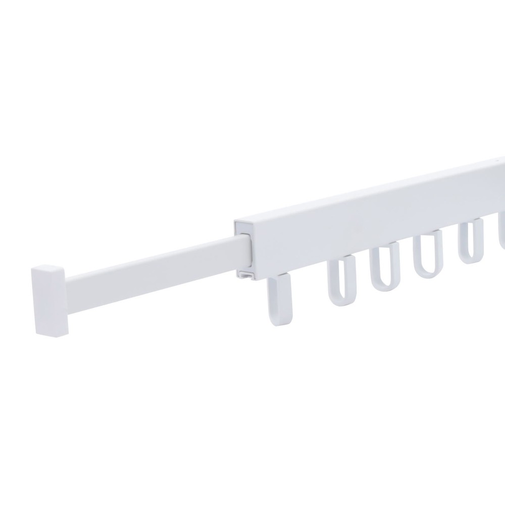 Wall Mounted Laundry Clothes Storage Drying Rack Retractable Tri-Folding Hanger