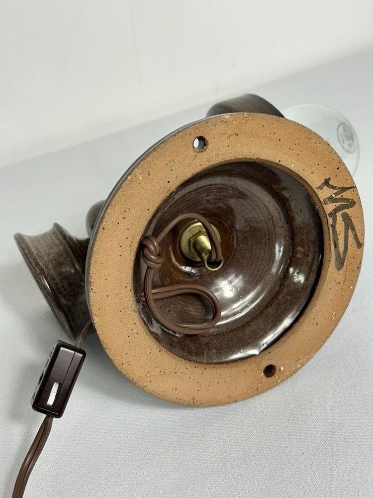 Vintage MCM Farmhouse Ceramic Electric Corded Wall Sconce