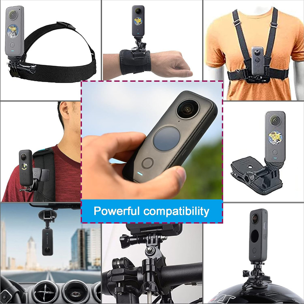 44 in 1 Action Camera Accessory Combo Kit -Compatible with Insta360 One X4X3X2