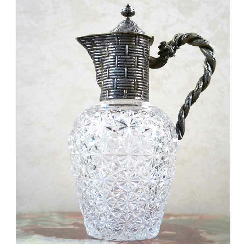 Vintage Russian Crystal Silver Gilt