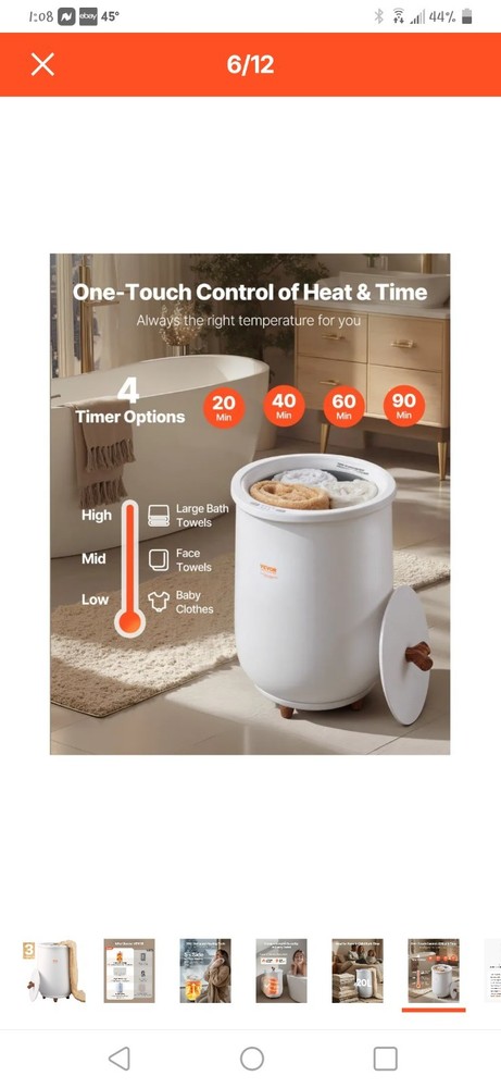 Towel Warmer Bucket 20 L