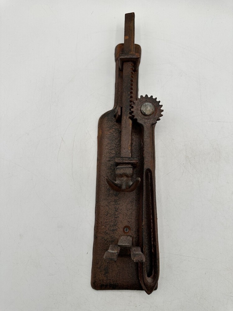 Vintage French Style Remake Cast Iron Cork Puller Wall Mount Rustic Brown