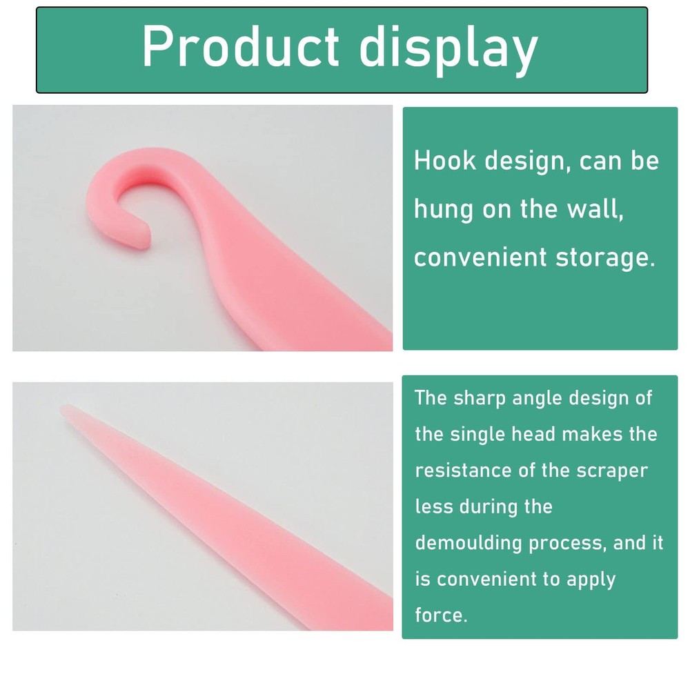 NentMent 4 Pack Cake Stripping Knife Scraper Cookie Demoulding Knives Release Ca