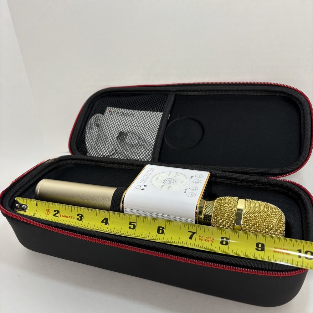 Tosing 04 Gold Portable Karaoke Microphone Bluetooth Speaker