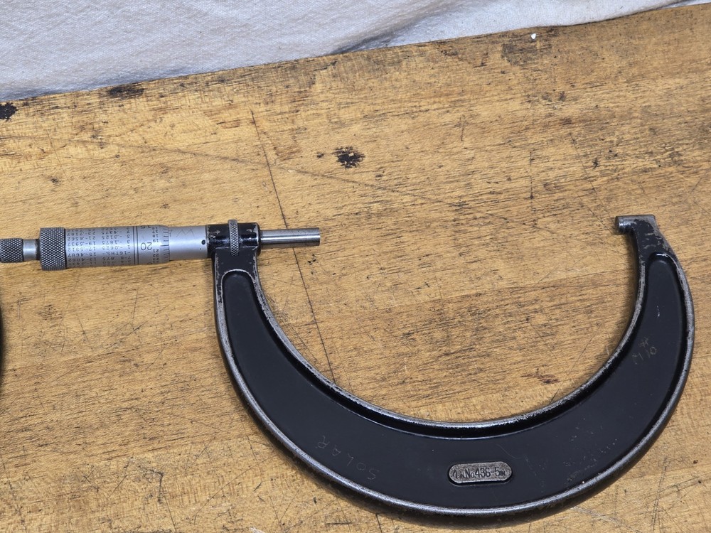 Starrett 2-6" Micrometer 4 Piece Set Ratchet Stops