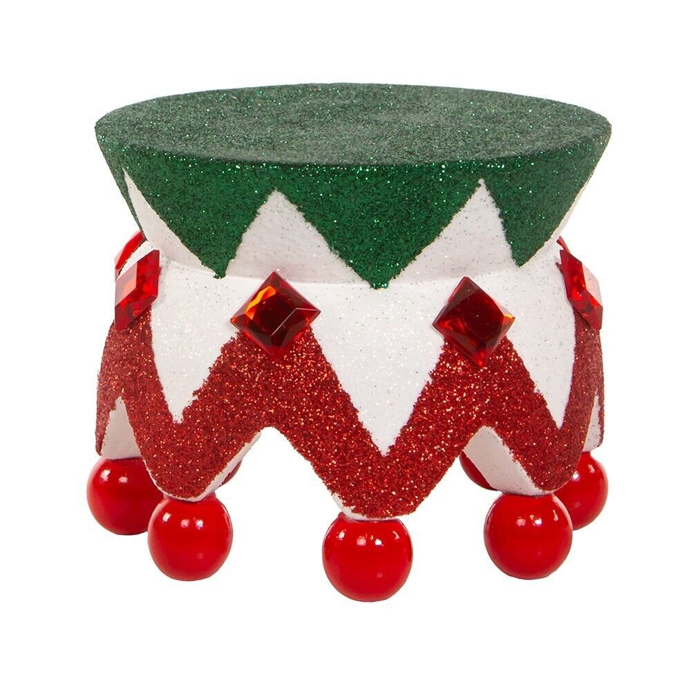 4" Hollywood Nutcrackers Red, White Green Glittered Nutcracker Base HA0683