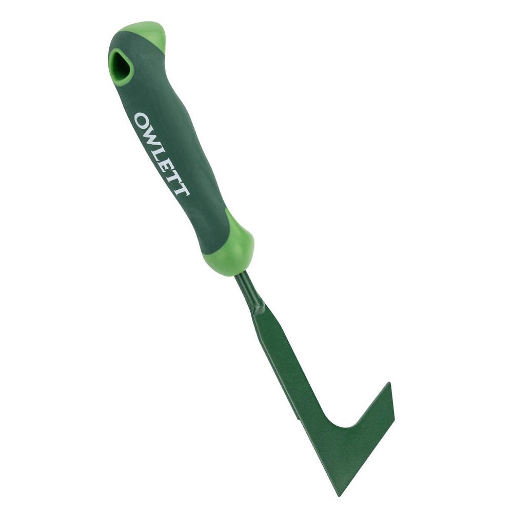 Crack Weeder, 11" L-Shaped Side-Walk Weed Puller with Ergonomic Rubber Handle...