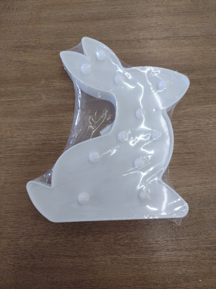 Led Rabbit Statue Night Light, Battery Operated