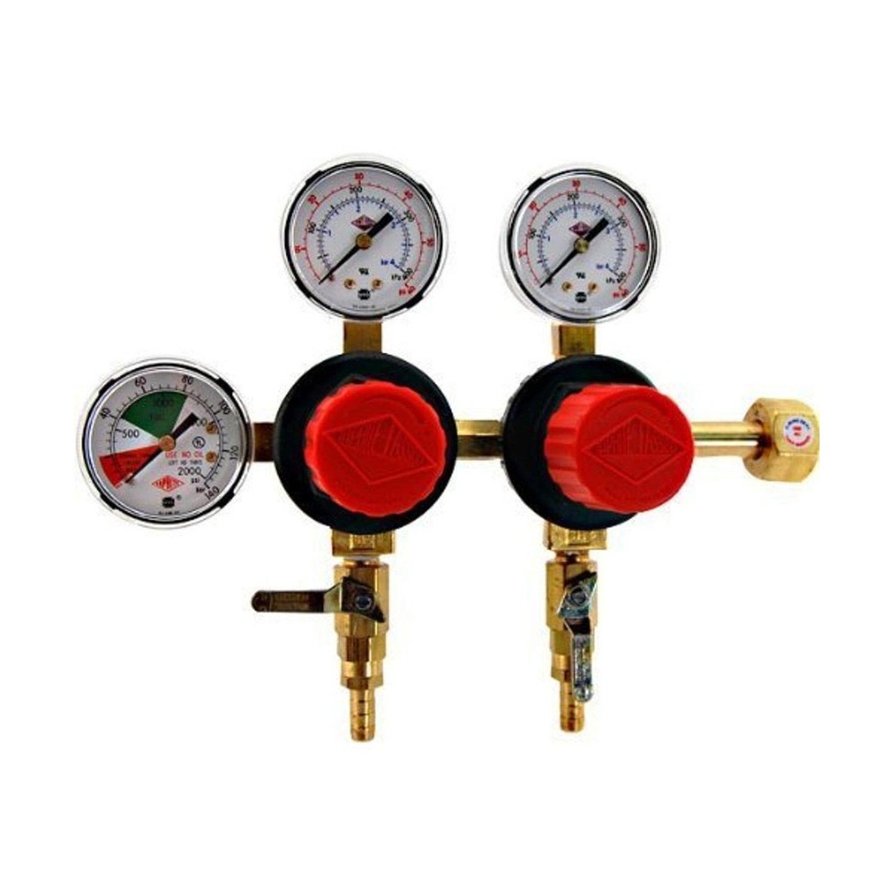 TapRite Separate Pressure Adjusting 2 Product CO2 Regulator
