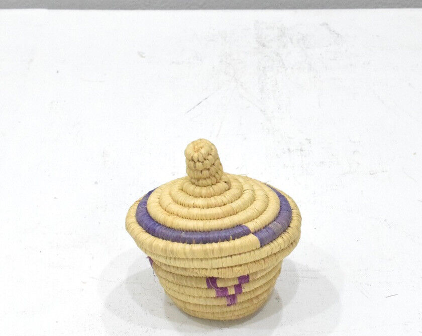 Ethiopian Woven Lidded Basket