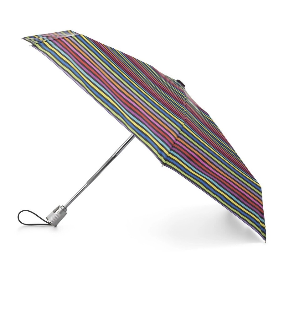 NEW Totes Auto Open/Close Umbrella, SKINNY STRIPE, One Size