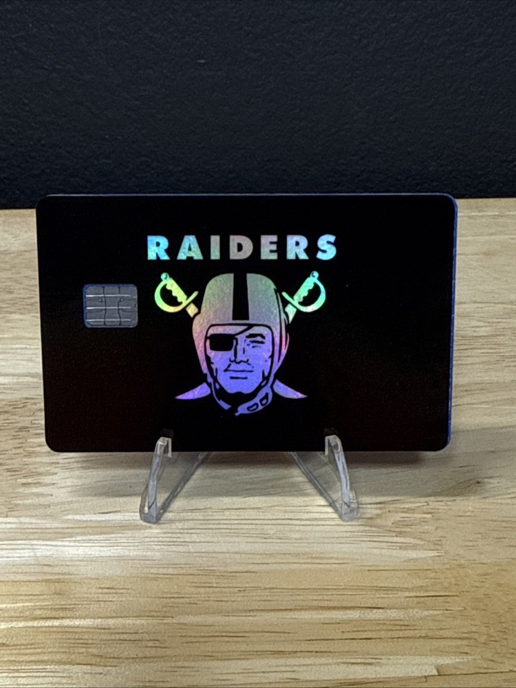 Raiders Holographic Debit Card Skin
