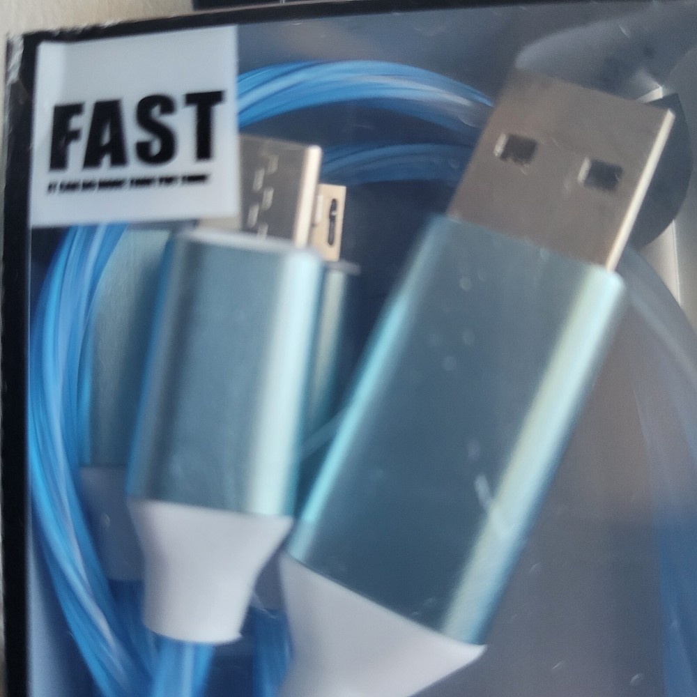 Light Up LED 3 in 1 Charging Cord Cable Multi Phone Charger Android USB iPhone