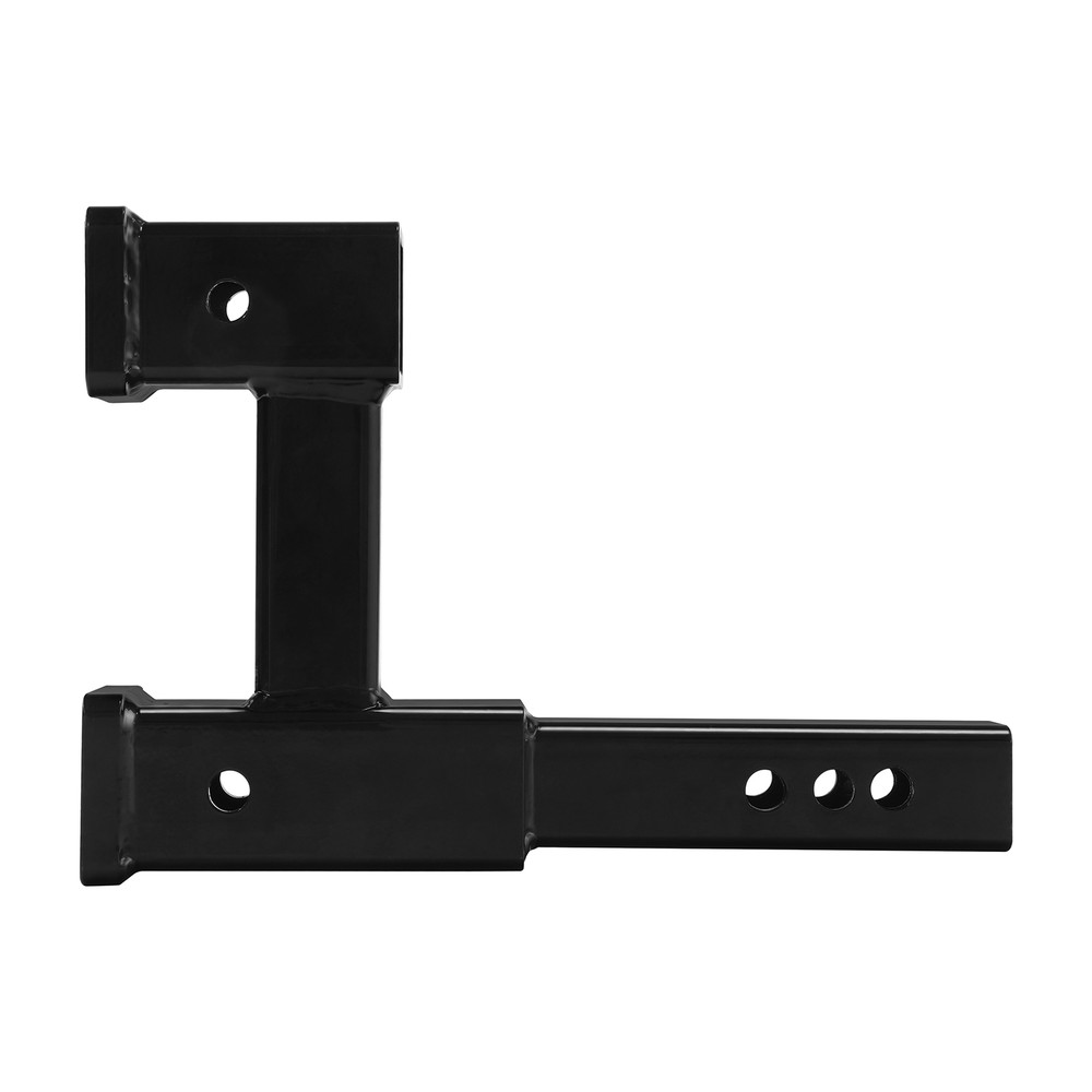 Dual Hitch Receiver 2" Trailer Double Post Extension Riser Adapter Extender