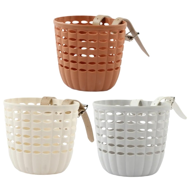 Kids Bikes Basket with Fastens Strap Front Bikes Handlebars Waterproof Basket