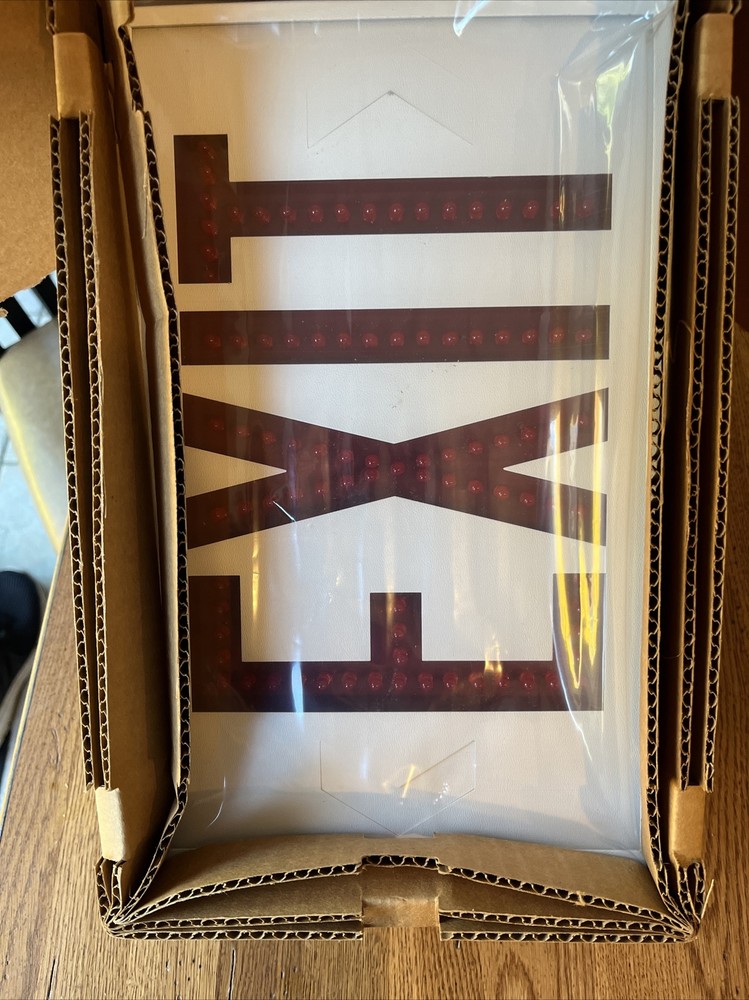 Hubbell Exit sign AC LED1-AC-RWW-SPC Pathfinder