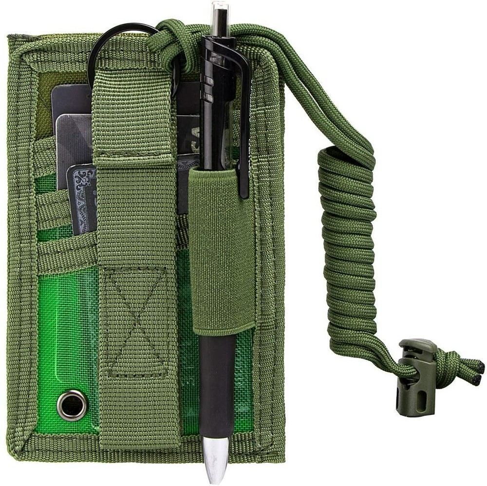 Adjustable Neck Lanyard Key Ring Loop Patch Badge Holder & Credit Card Organizer